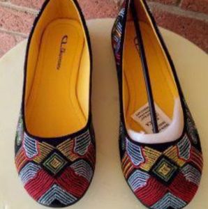 CL by Laundry Embroidered Flats